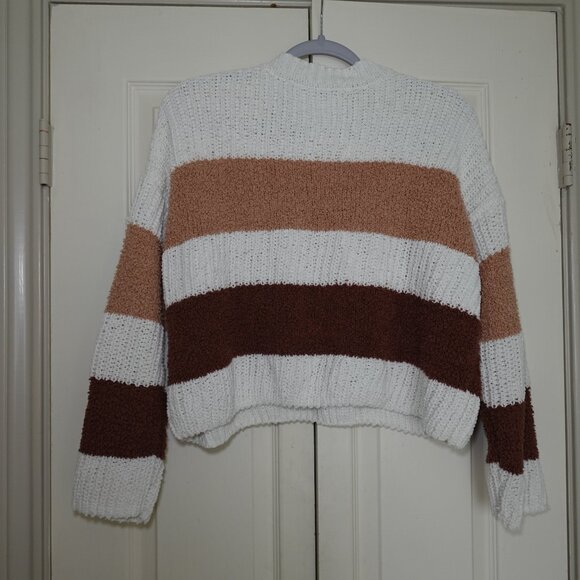 Angela Chenille Fuzzy Color Block Sweater - Picture 3 of 3